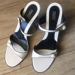 Franco Sarto Cute white heeled sandals
